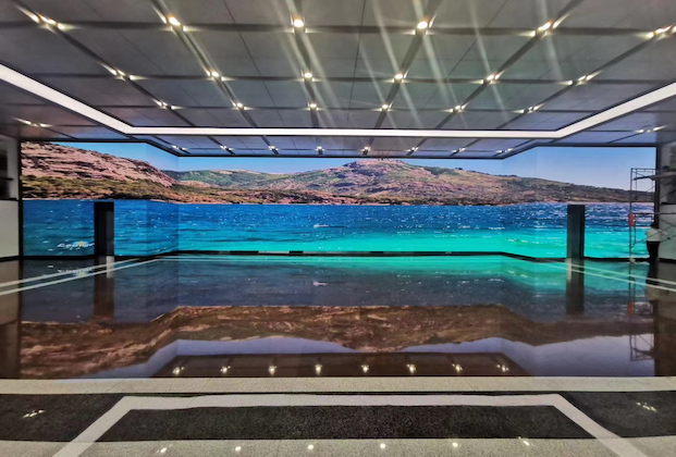 Más de 600 metros cuadrados de sala de conferencias interior P4 en el Gobierno del Distrito de Lhasa, Tíbet