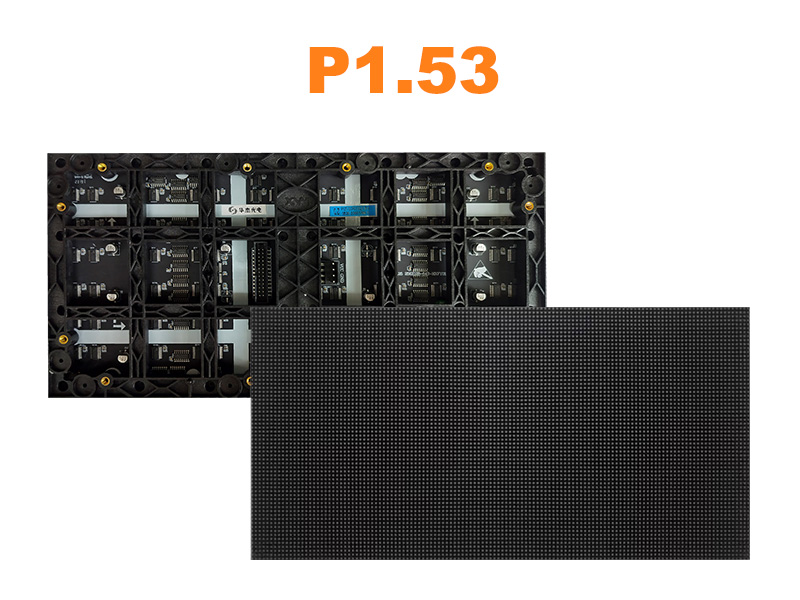 Módulo de pantalla LED para interiores P1.53 GOB a prueba de agua, a todo color, 320 x 160 mm, paso de píxel de escaneo 1/52, 1,53 mm