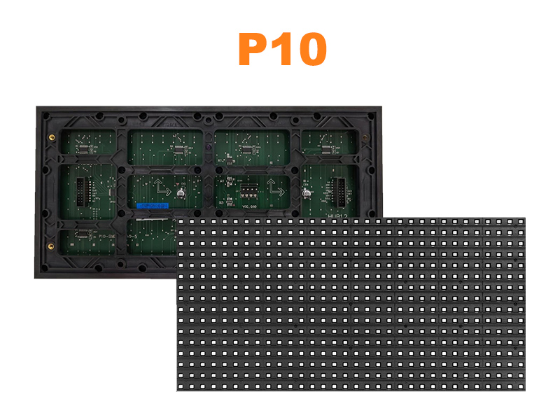 Semi-Outdoor Single red P10 SMD for display