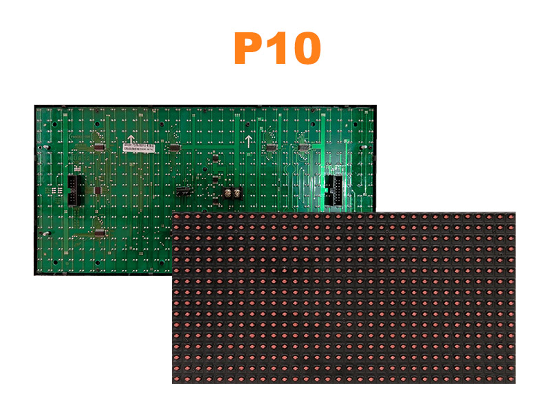 Semi-Outdoor P10 DIP monochrome Module